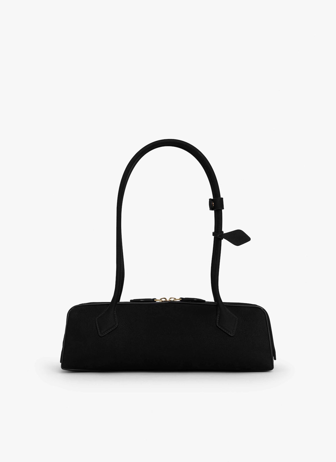 LE TECKEL MEDIUM BAG IN NUBUK CALFSKIN ALAÏA BLACK/GOLD LE TECKEL MEDIUM BAG IN NUBUK CALFSKIN